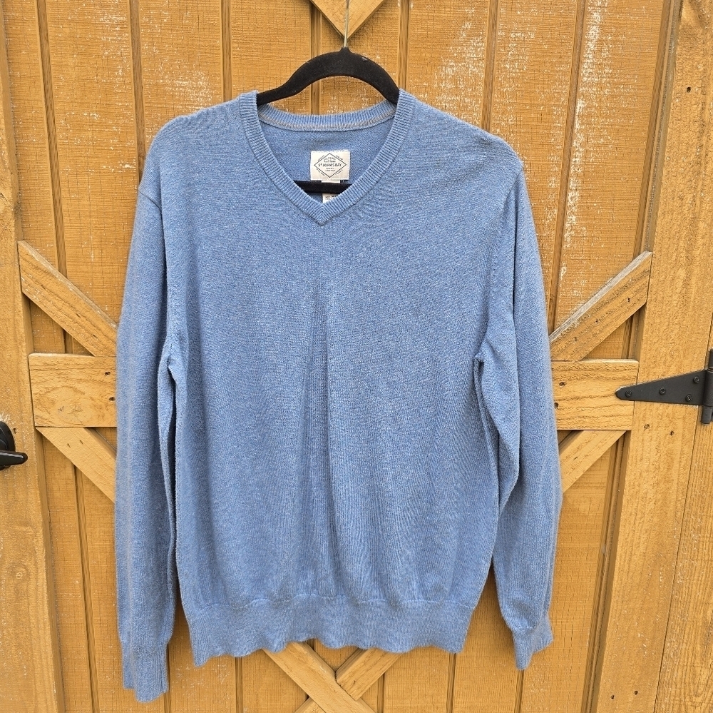 Blue V-Neck Sweater